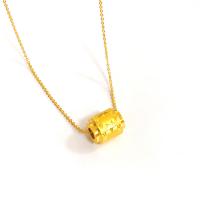 Brass Jewelry Necklace, Column, gold color plated, fashion jewelry & for woman, golden cm 