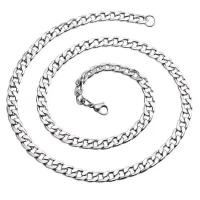 Titanium Steel Chain Necklace, polished & Unisex, original color 