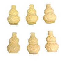 DIY Buddha Beads, Resin, Calabash, Carved, ivory Approx 