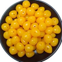 Acryl Schmuck Perlen, Epoxidharzklebstoff, Nachahmung Bienenwachs & DIY, gelb, 16x20mm, ca. 180PCs/Tasche, verkauft von Tasche