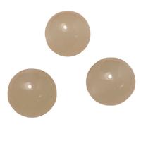 Resin Jewelry Beads, Round, epoxy gel, DIY & luminated, white 