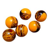 Resin Jewelry Beads, Round, epoxy gel, imitation beeswax & DIY, mixed colors, 20mm, Approx 