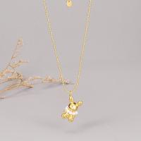 Stainless Steel Sweater Chain Necklace, 316L Stainless Steel, Rabbit, Vacuum Ion Plating, fashion jewelry & for woman, gold 