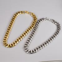 Stainless Steel Chain Necklace, 316L Stainless Steel, Vacuum Ion Plating, fashion jewelry & for woman 15mm cm 