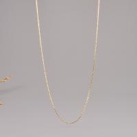 Mode Edelstahl Halskette Kette, 316 L Edelstahl, mit Verlängerungskettchen von 6cm, Vakuum-Ionen-Beschichtung, DIY & für Frau, goldfarben, Länge:40 cm, verkauft von PC