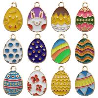 Easter Jewelry, Zinc Alloy, Oval, gold color plated 