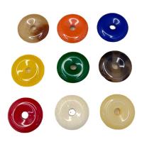 Imitation Gemstone Resin Pendants, Donut, DIY 25mm, Approx 
