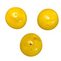 Harz Perlen Schmuck, Nachahmung Bienenwachs & DIY, gelb, 33x30mm, ca. 100PCs/Tasche, verkauft von Tasche