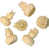 Resin Jewelry Beads, Hand, Carved, DIY & imitation ivory, ivory Approx 