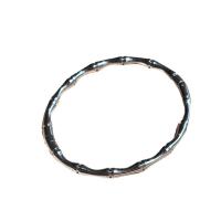 Titanium Steel Bangle, silver color plated, for woman, silver color, 57mm 