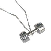Titanium Steel Jewelry Necklace, silver color plated, Unisex, silver color .05 Inch 