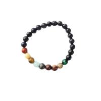 Gemstone Bracelets, Natural Stone, Round, fashion jewelry & Unisex Approx 8 Inch 