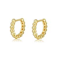 Brass Huggie Hoop Earring, high quality plated, fashion jewelry & for woman 15mm 