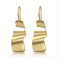Brass Drop Earring, high quality plated, fashion jewelry & for woman, golden 