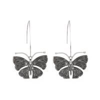 Zinc Alloy Drop Earring, Butterfly, fashion jewelry & for woman 
