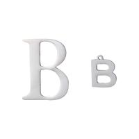 Stainless Steel Letter Pendant, 304 Stainless Steel, Letter B, polished & for woman & hollow Approx 