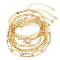 Fashion Zinc Alloy Bracelets, with 1.97inch extender chain, plated, 5 pieces & fashion jewelry & for woman Approx 7.09 Inch, Approx 6.29 Inch 