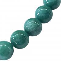 Pale Brown Jade Beads, Round, painted, DIY green Approx 40 cm 