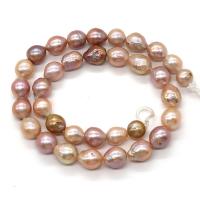 Baroque Cultured Freshwater Pearl Beads, Round, DIY, multi-colored, 10-11mm Approx 14.96 Inch 
