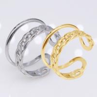 Stainless Steel Finger Ring, 304 Stainless Steel, Vacuum Ion Plating, fashion jewelry & Unisex 10mm 