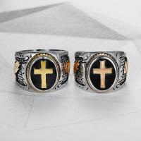Titanium Steel Finger Ring, epoxy gel, fashion jewelry & for man 