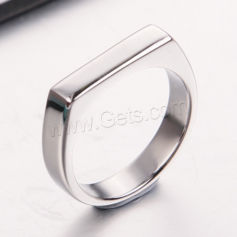 Titanium Steel Finger Ring, plated, Unisex & different size for choice, more colors for choice, Sold By PC