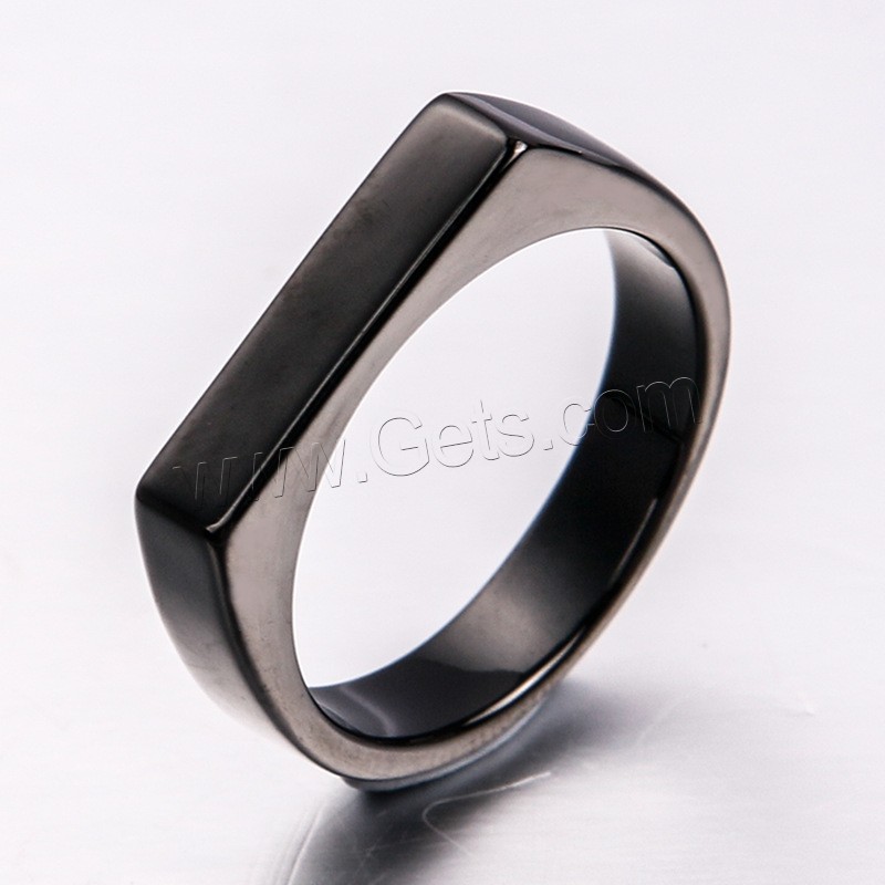 Titanium Steel Finger Ring, plated, Unisex & different size for choice, more colors for choice, Sold By PC