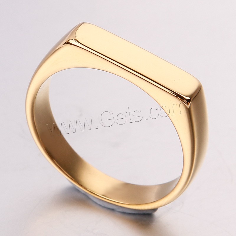 Titanium Steel Finger Ring, plated, Unisex & different size for choice, more colors for choice, Sold By PC