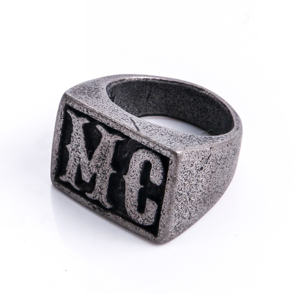 Titanium Steel Finger Ring, plated, different size for choice & different styles for choice & for man, more colors for choice, Sold By PC