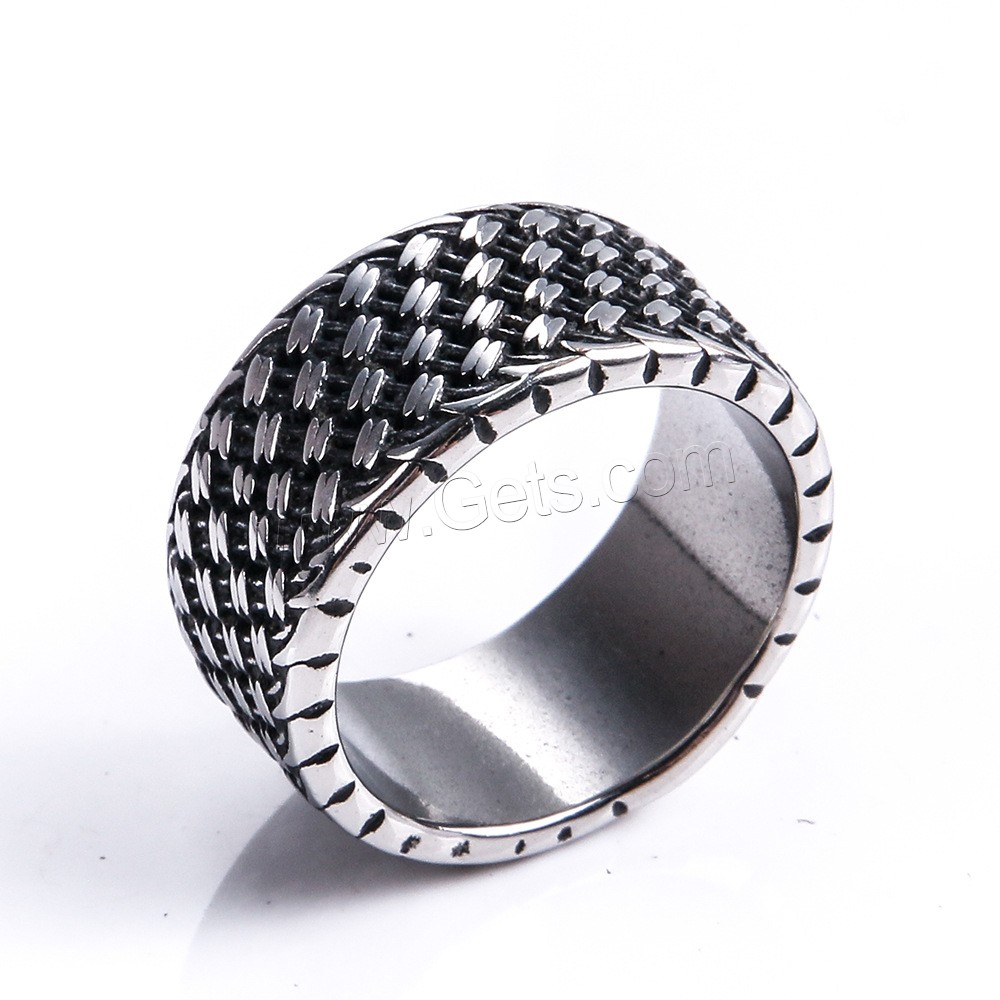 Titanium Steel Finger Ring, plated, different size for choice & for man, more colors for choice, Sold By PC