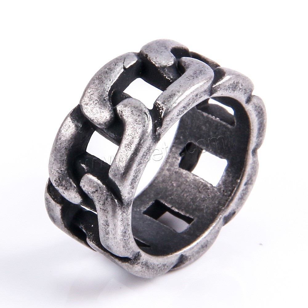 Titanium Steel Finger Ring, plated, different size for choice & for man, more colors for choice, Sold By PC