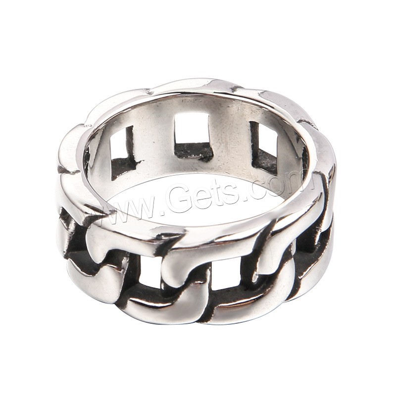 Titanium Steel Finger Ring, plated, different size for choice & for man, more colors for choice, Sold By PC