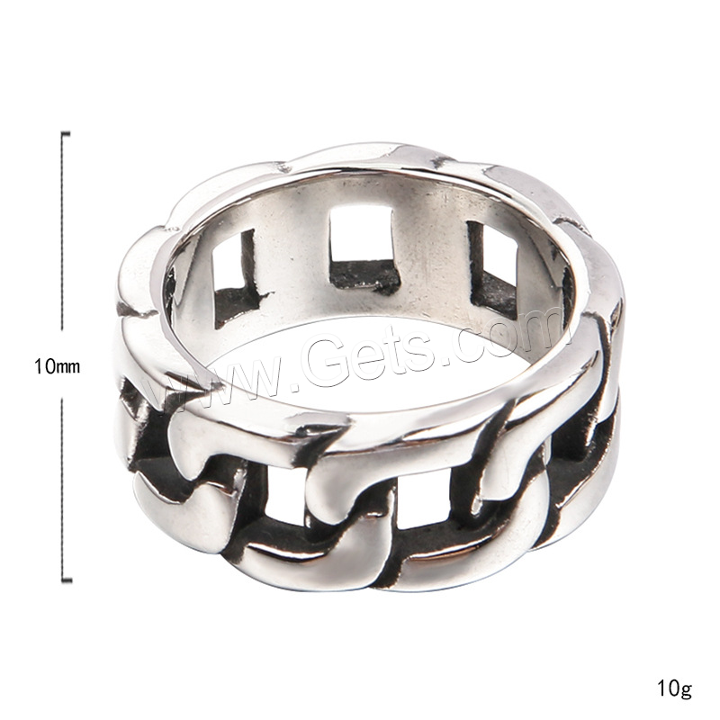 Titanium Steel Finger Ring, plated, different size for choice & for man, more colors for choice, Sold By PC