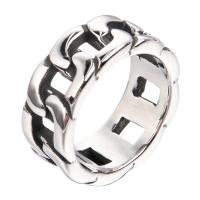 Titanium Steel Finger Ring, plated & for man 