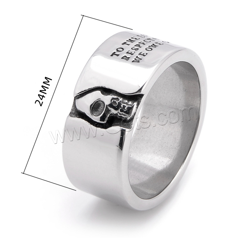 Титан Сталь палец кольцо, титан, Другое покрытие, Мужская & разный размер для выбора, Много цветов для выбора, продается PC