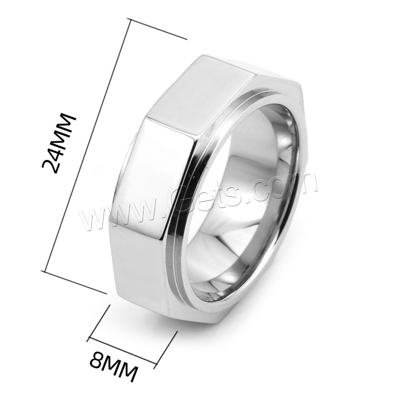 チタン鋼の指環, チタン鋼, メッキ, 異なるサイズの選択 & 男性用, 無色, 売り手 パソコン