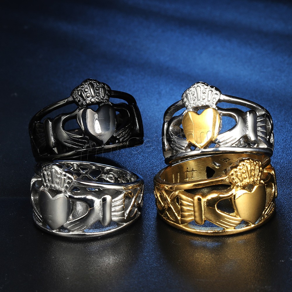 チタン鋼の指環, チタン鋼, 王冠, メッキ, 異なるサイズの選択 & 女性用, 無色, 売り手 パソコン