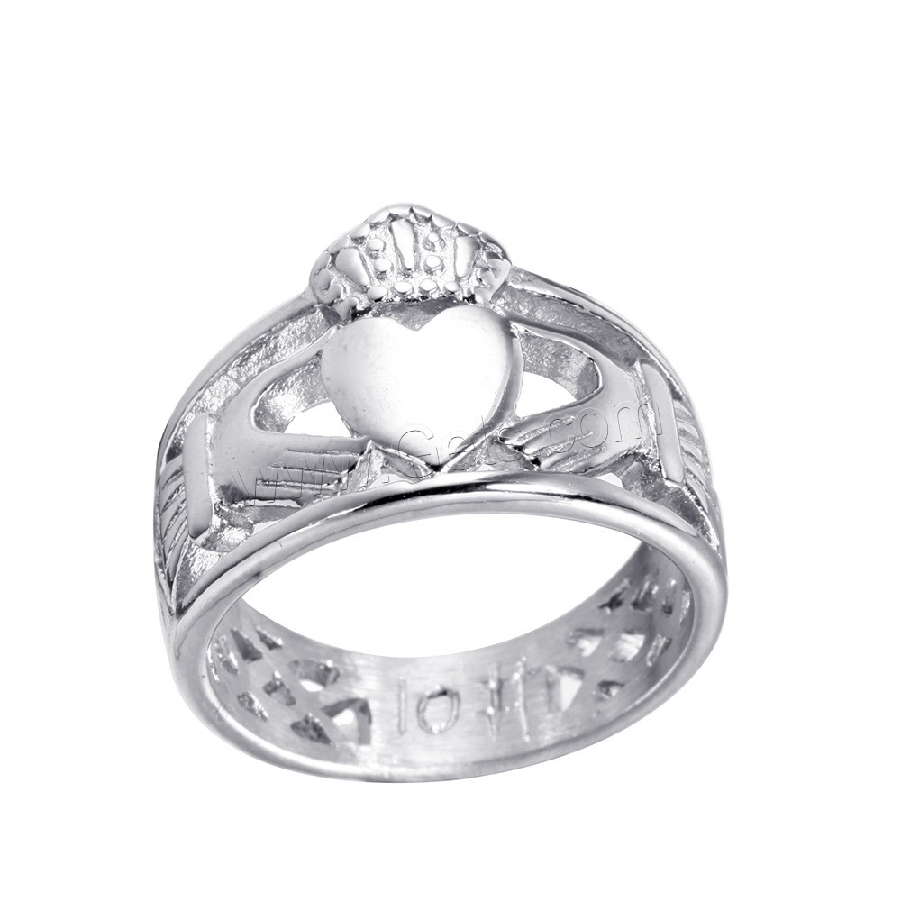 チタン鋼の指環, チタン鋼, 王冠, メッキ, 異なるサイズの選択 & 女性用, 無色, 売り手 パソコン