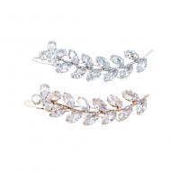 Hair Clip, Zinc Alloy, plated, micro pave cubic zirconia & for woman 