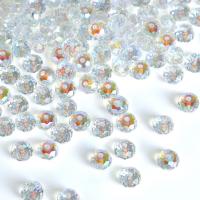 Perles de verre translucide, Des billes de verre, avec chalumeau, Placage, Nombre différent de perles pour le choix & DIY & normes différentes pour le choix & facettes, plus de couleurs à choisir, Vendu par boîte