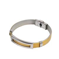 Edelstahl Charm Armband, 304 Edelstahl, mit PVC Kunststoff, unisex, keine, Länge:ca. 20 cm, verkauft von PC