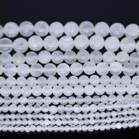 Jade Afghanistan Beads, Round, stoving varnish, DIY white Approx 40 cm 