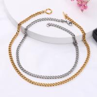 Stainless Steel Chain Necklace, 304 Stainless Steel, polished, fashion jewelry & DIY Approx 15.75 Inch 