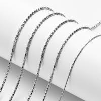 Mode Edelstahl Halskette Kette, 304 Edelstahl, Elektrolysierung, unterschiedliche Länge der Wahl & verschiedene Größen vorhanden, originale Farbe, verkauft von PC