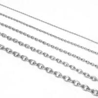 титан цепочка для ожерелья, различной длины для выбора & разный размер для выбора, оригинальный цвет, продается PC