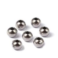 Stainless Steel Beads, 304 Stainless Steel, electrolyzation original color 