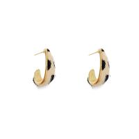 Zinc Alloy Stud Earring, with Velveteen, fashion jewelry & for woman, two different colored 