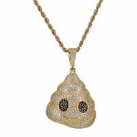 Cubic Zircon Micro Pave Brass Necklace, plated, Unisex & micro pave cubic zirconia 30-55mm Approx 50 cm 