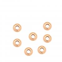 Brass Spacer Beads, Flat Round, high quality gold color plated, DIY, golden, 3.8mm Approx 1mm 
