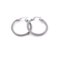 Stainless Steel Hoop Earring, 304 Stainless Steel, fashion jewelry & for woman, original color 